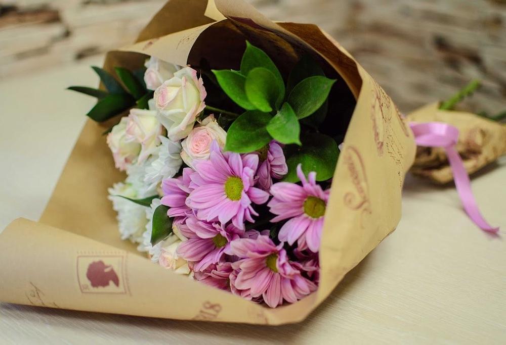 Букет цветов из: Розы и Хризантемы в Стародубе