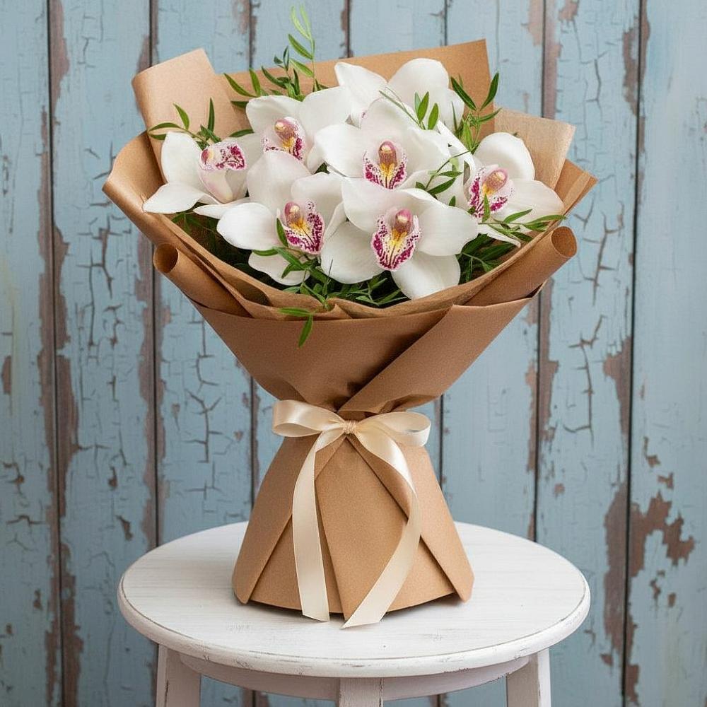 Букет цветов из: Орхидеи и Розы в Стародубе