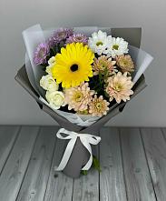 Букет цветов из:  Розы, Герберы и Хризантемы в Стародубе