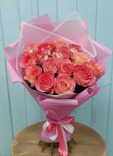 Букет 15 Розовых роз Равель в Стародубе
