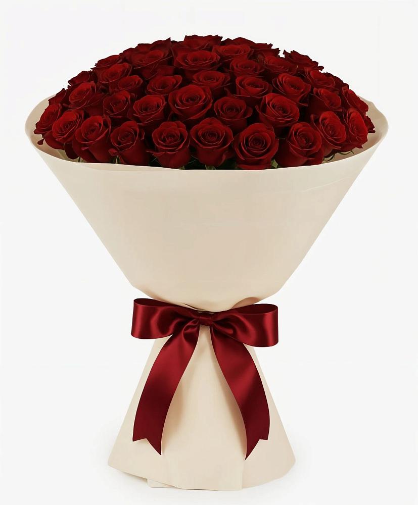 Букет 101 Бордовая роза Блэк Бакарра в Стародубе