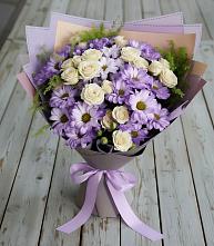 Букет цветов из:  Хризантемы и Розы в Стародубе